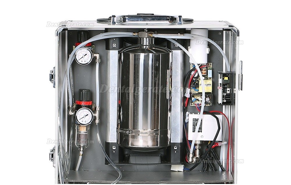 Best&reg; BD-406A Dentalturbine Einheit(Luft-Kompressor + Absauganlage + Triplex-Spritze)